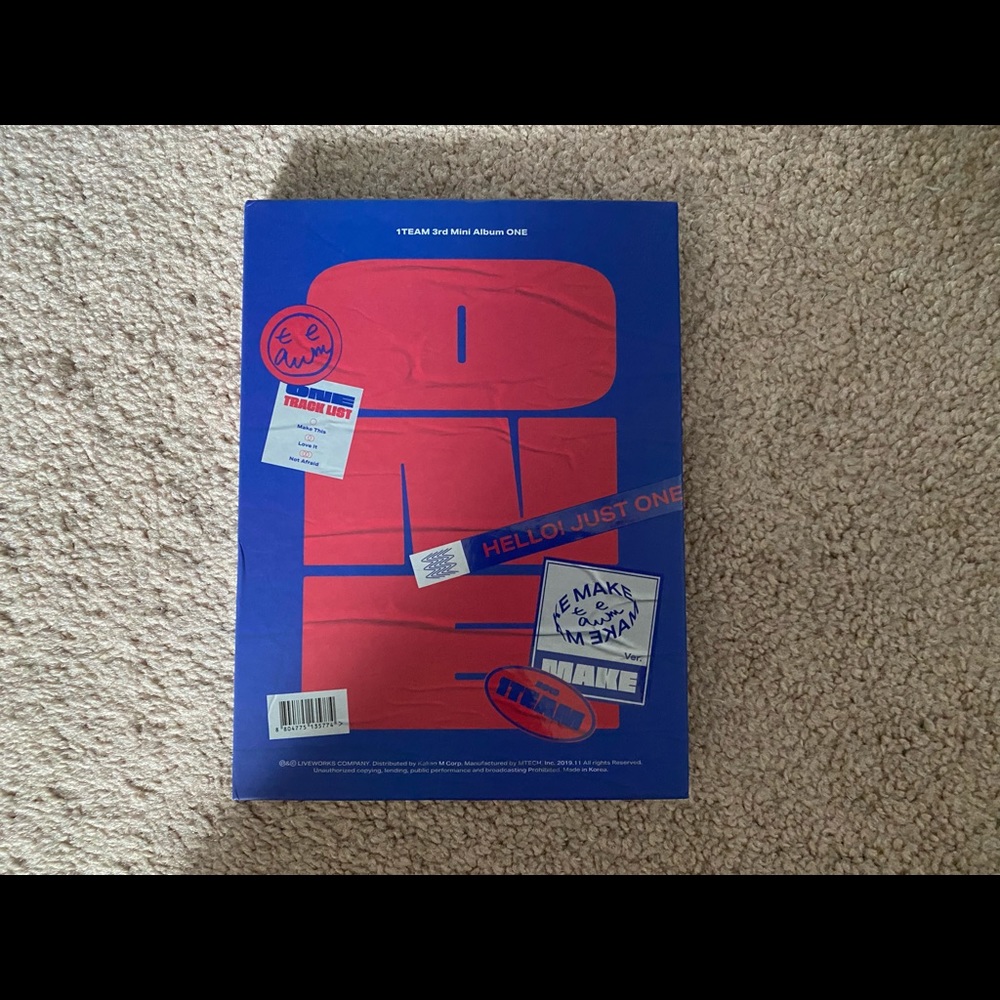 1Team Kpop Album Kpop Photocard